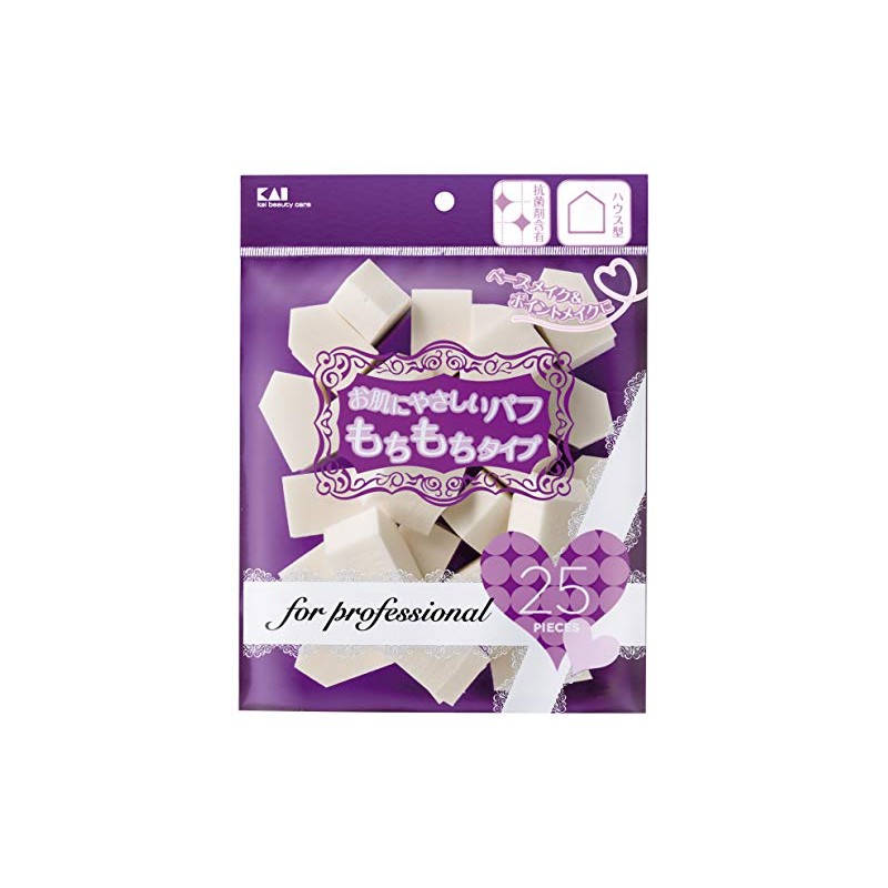 Kai Corporation Professional Foundation Puff House, 25 P SBR