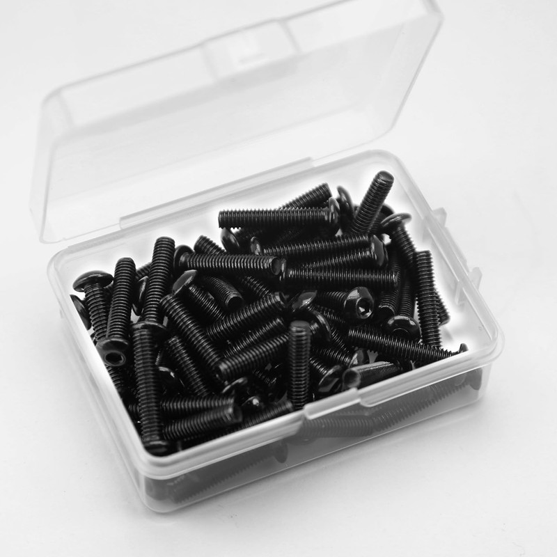 M4 x 20 mm Rounded Head Screws with Hexagon Socket