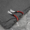 Micro Traders 8pcs Red Bloodworm Flies Lures Size 10 Fishing