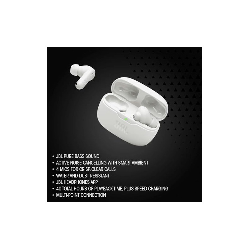JBL Vibe Beam 2, Auriculares Lifestyle, True Wireless Beam, ANC,