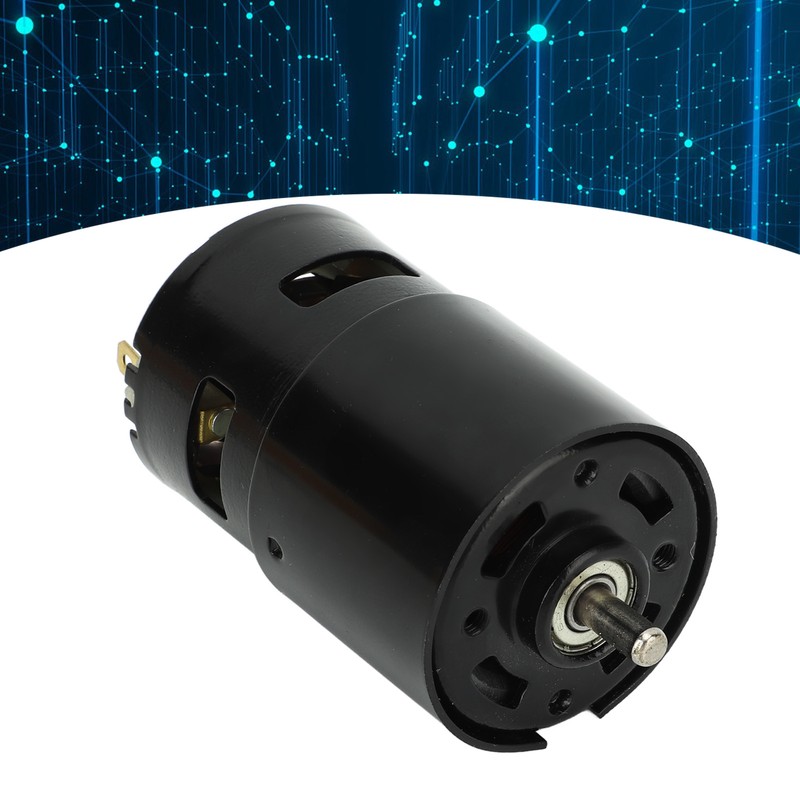 High Torsion DC Motor 12000RPM Round Shaft Fast Speed Red