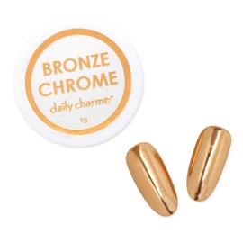 Daily Chrome Mirror Chrome Nail Powder (Bronze) 1g, Metallic Nail Art Dip Powder, Mirror Effect Manicure Chrome Powder, Home DIY/Nail Salon Manicure
