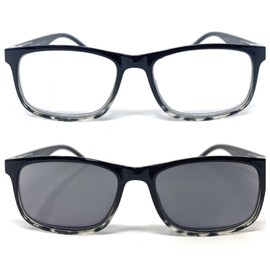 The Transformer Photochromic Reading Glasses + 1.50 Black Tortoise with Smoke