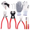 Hilitchi 8Pcs Wheeled Glass Tile Nipper Running Plier Breaking Grozer