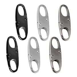 Bojueshaw 6pcs Anti-Theft Zipper Clips,Small Zip Puller Locks,Double Opening S Hook Locks for Backpacks,Luggage,Camping Gear & Travel Accessories
