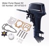 Qiilu 361‑87322‑0 Water Pump Repair Kit Impeller Rebuild Set Replacement
