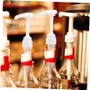 OHPHCALL 1set Syrup Bottle Pumps Easy Squeeze Beverage Dispenser for