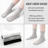 ZERULETS 15 Pairs Toddler Socks Kids Socks Boys Crew School