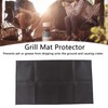 Grill Mat Fireproof Heat Resistant Insulated Pad Protector Black for