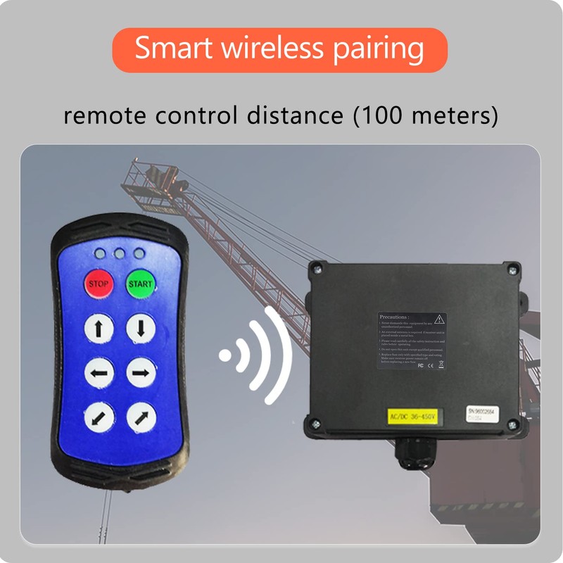 A600 Wireless Crane Remote Control Electric Chain Hoist 6 Button