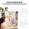 Cabilock Refrigerator Egg Tray Holds Up to 6 Eggs Plastic