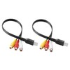 Angoily High Speed Data Transmission to 3rca Av Cable Audio