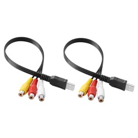 Angoily High Speed Data Transmission to 3rca Av Cable Audio Cable for Pieces Set