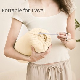 Bedtter Cooling Blankets for Hot Sleepers - Summer Blanket Thin Lightweight Breathable Soft Double Side with Bag for Travel, Cooling Comforter for Couch Sofa, Keep Cool for Night Sweats (Beige 50x60