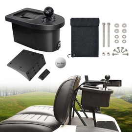 Shu-Ran Golf Cart Ball Washer and Club Cleaner Kit with Golf Towel for EZGO, Club Car, Yamaha, Advanced EV, Star EV, Universal & Detachable