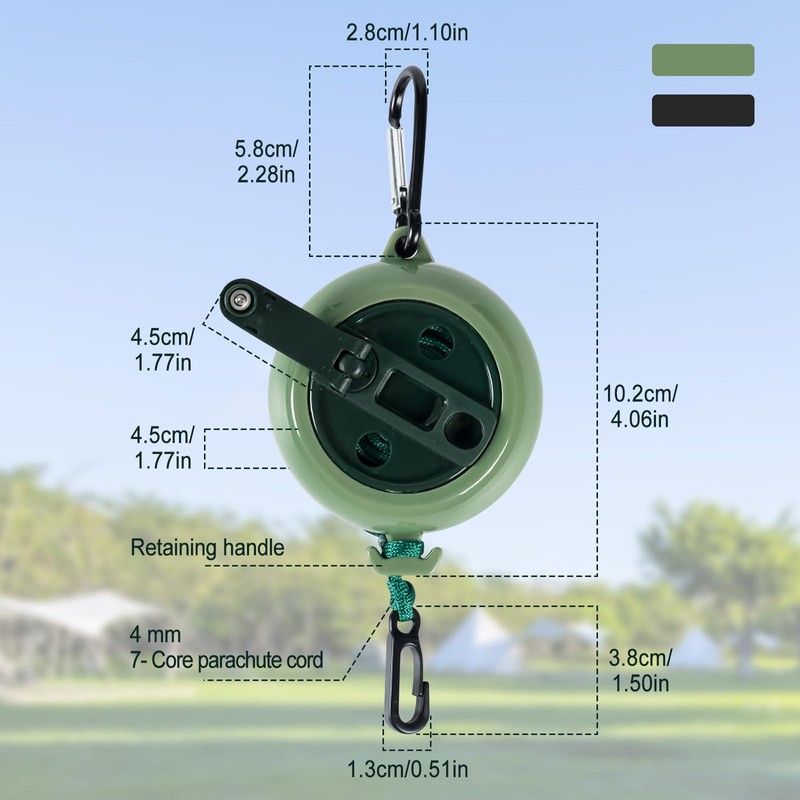 SYWAN Retractable etractable Gear & Bow Hoist, 2pcs 33FT Retractable