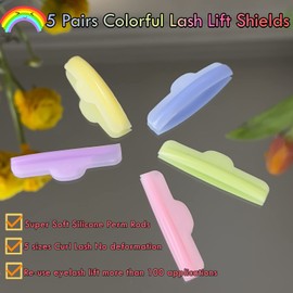 Liber Beauty Almohadillas de levantamiento de pestañas, varillas permanentes de silicona, rizador de levantamiento de pestañas, varillas de escudo de levantamiento de pestañas, almohadillas suaves para laminación de pestañas, almohadillas reutilizables p