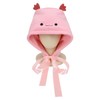 Bioworld Novelty Beanie 3D Axolotl Hood with Chin Ties Beanie
