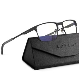 ANYLUV Blue Light Glasses for Men/Women, Lightweight Blue Light Blocking Glasses, Anti-Eye Strain Computer Glasses for Gaming