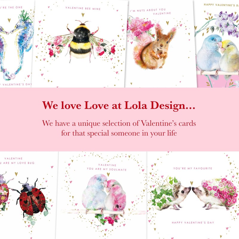 Lola Design - Valentine’s Day Cards - Blank Cards and
