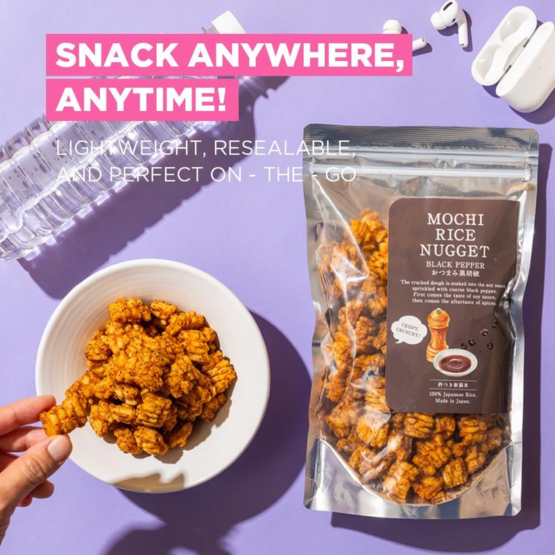 Mochi Rice Nuggets – Japanese Rice Crackers, Rice Crispy Treats,