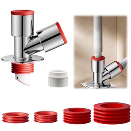 CUVZORA 3-Way Drain Pipe Seal Washing Machine, Drain Adapter for Washing Machine, Washing Machine Drain Seal for Pipeline, for 40/50/75 mm Washing Machines, Pipe Seal