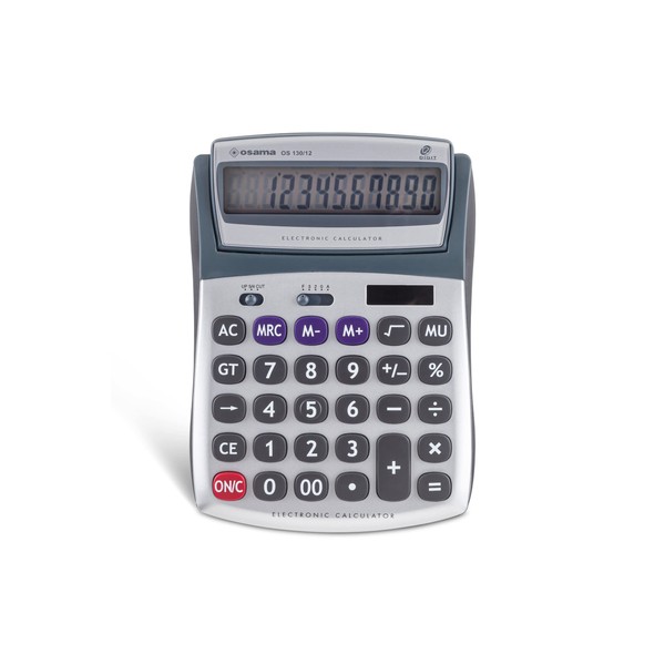 Osama Large Office Calculator with 12 Digits, 3 Memory Keys