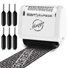 Miseyo Identity Theft Protection Roller Stamp Set - White (6