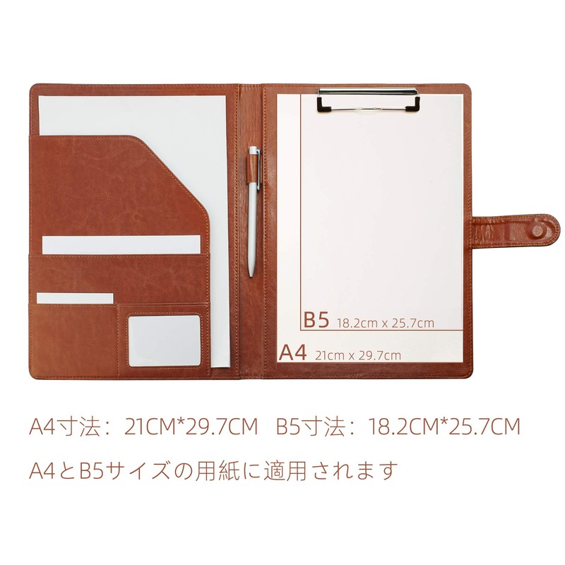 Clipboard Folder Leather Conference Pad Desk Pad Signature Folder A4