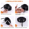 Forklift Safety Light 4D Spotlights, Oval Led Motorcycle Light,12V-80V Fork