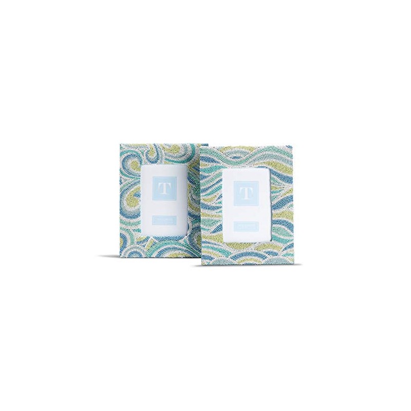 Two's Company Waves 4" x 6" Beaded Photo Frame Assorted