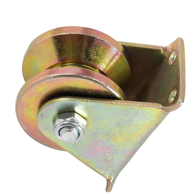 Sopepoyie V-Groove Wheel 2" Sliding Gate Casters Heavy Duty Rigid