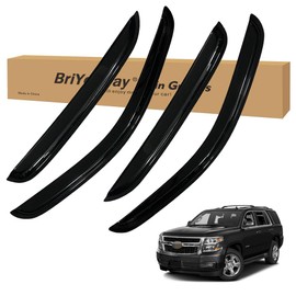 BriYorWay Vent Shades Rain Guards for Chevy Tahoe 2007 2008 2009 2010 2011 2012 2013 2014 Accessories, for Chevy Tahoe Window Deflectors Window Visors