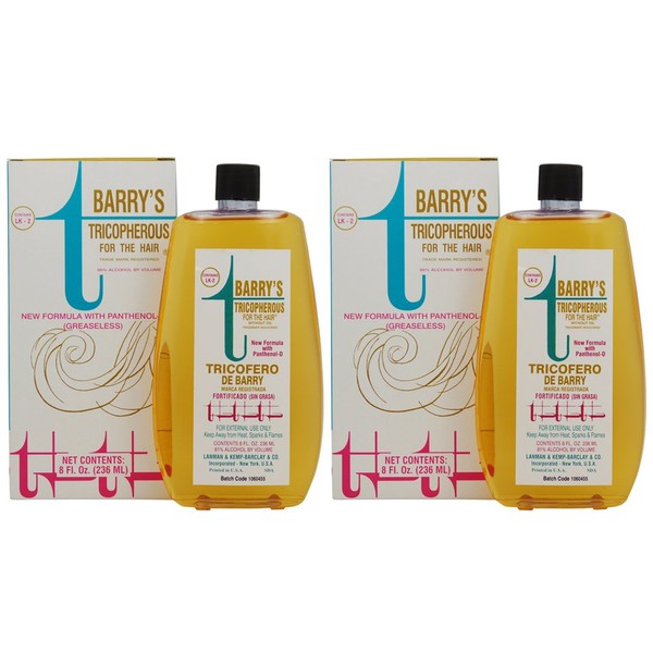 L&K Barry's Tricopherous for the Hair Greaseless 8oz"Pack of 2"