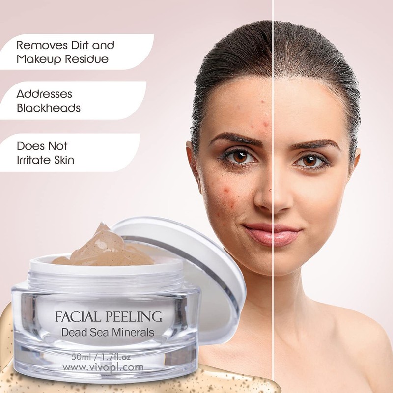 Vivo Per Lei Facial Peeling Gel Exfoliates Skin Regular and