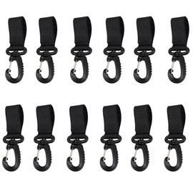 Runseaway12PCS Kayak Paddle Holder, Adjustable Paddle Clips, Universal Paddle Storage Accessories for Inflatable Kayaks, SUP, Paddle Boards, Boats