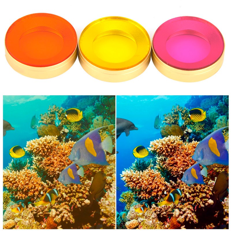 Optical Glass Waterproof Underwater Diving Lens Filter Kit for Dji