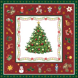 Ambiente Festive Winter Green Napkins - Pack of 20