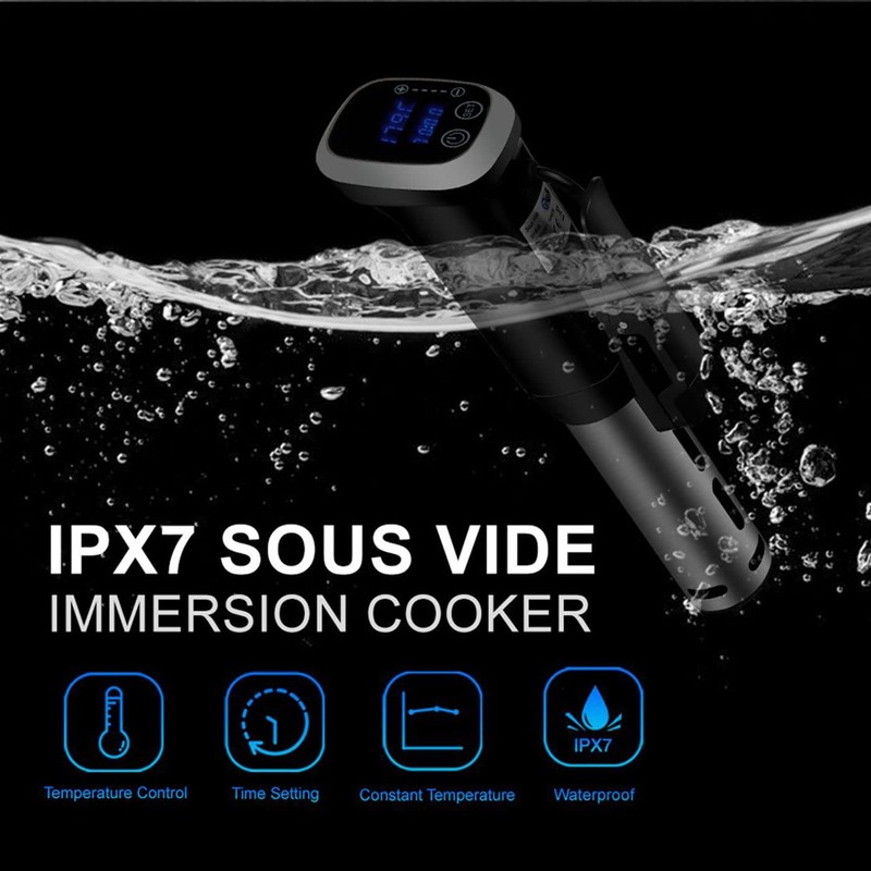 Sous Vide Cooker Immersion Circulator IPX7 Waterproof, 1800 Watts Vacuum