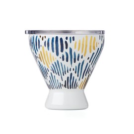 Lenox 895898 Blue Bay Ikat Pattern Stainless Steel Cocktail Tumbler