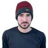 Briomhar Mens Beanie Winter Hat - Fleece Lined 100% Wool