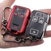 LIANGYM 2-Pack for GMC Chevy Key Fob Cover, 4-Button TPU