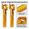 XINGWU Foldable Motorcycle Highway Foot Pegs Universal for 1-1/4" 32mm