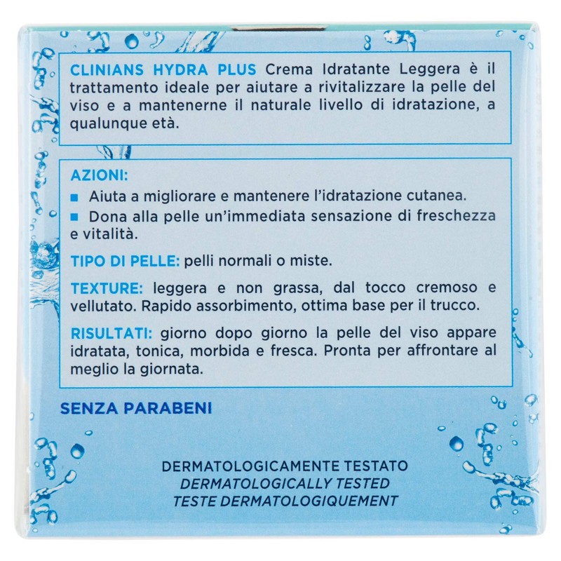 Clinians Clinica Della Bellezza Daily Moisturizing Cream From Italy, 1.7