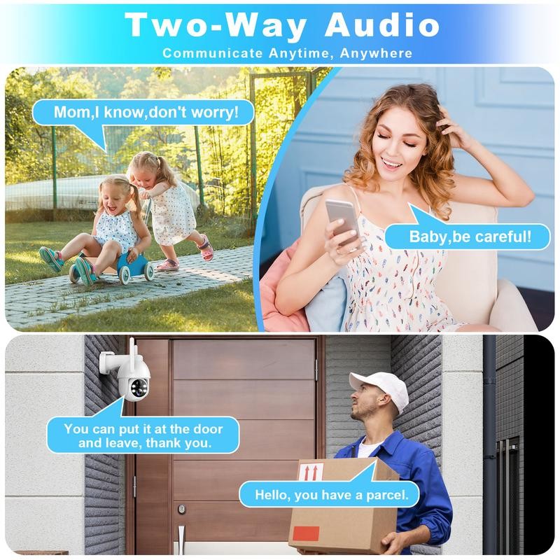 SeeVision White Solar-Powered Waterproof Wireless Security Camera with PIR Motion