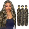 Highlight Bundle P1B27 Water Wave Human Hair Bundles Peruvian Honey