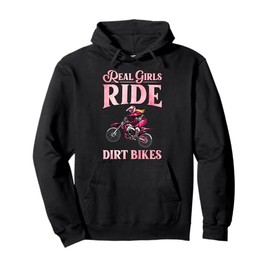 Cool Dirt Bike Art For Women Girls Motocross Racing Dirtbike Pullover Hoodie