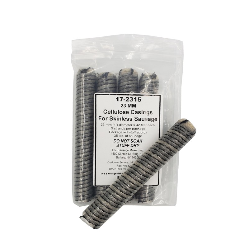 The Sausage Maker - Cellulose Sausage Casings, 23mm