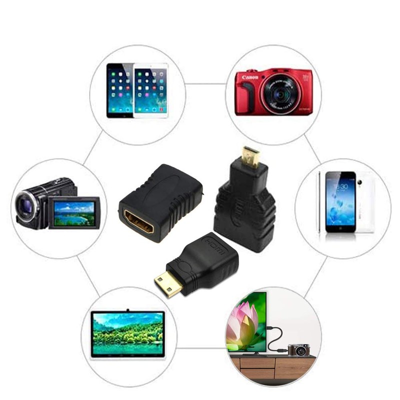 Samcos HDMI Adapter Connector 5 Type Mini HDMI & Micro