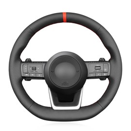 MEWANT Steering Wheel Cover for Nissan Rogue Pathfinder Qashqai X-Trail 2021-2023 Hand Sewing Steering Wheel Protector